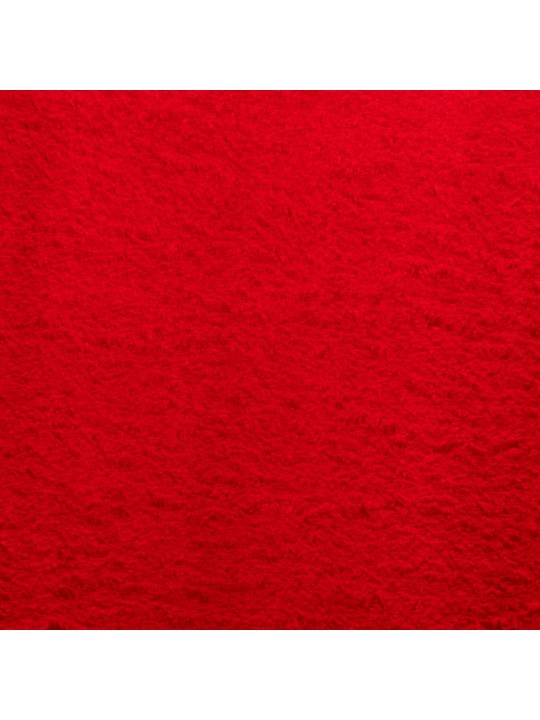 Paklājs huarte, īsa spalva, mīksts, mazgājams sarkans 240x240cm