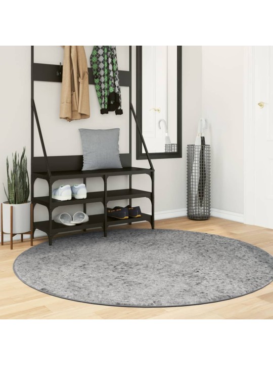 Paklājs pamplona, ø 160 cm, shaggy, moderns, pelēks