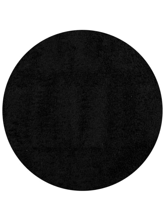Paklājs pamplona, ø 240 cm, shaggy, moderns, melns