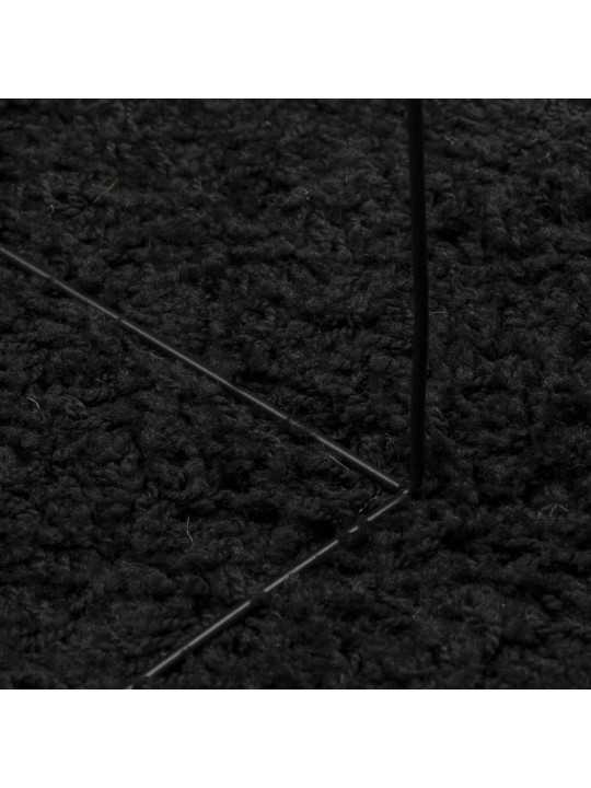 Paklājs pamplona, ø 240 cm, shaggy, moderns, melns