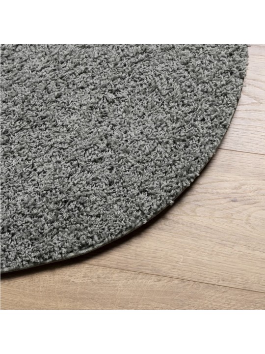 Paklājs pamplona, ø 200 cm, shaggy, moderns, zaļš