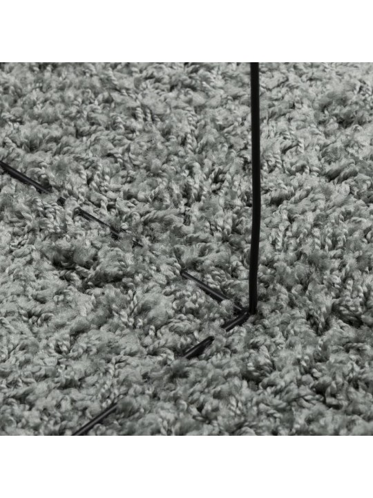 Paklājs pamplona, ø 200 cm, shaggy, moderns, zaļš