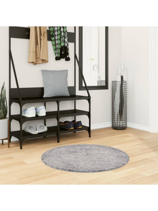 Paklājs pamplona, ø 80 cm, shaggy, moderns, zils