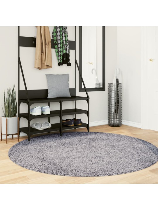 Paklājs pamplona, ø 200 cm, shaggy, moderns, zils