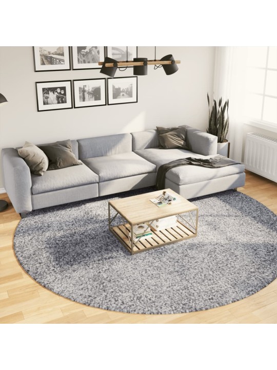Paklājs pamplona, ø 280 cm, shaggy, moderns, zils
