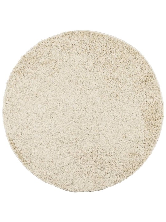 Paklājs pamplona, ø 80 cm, shaggy, moderns, zelta