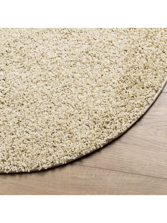 Paklājs pamplona, ø 80 cm, shaggy, moderns, zelta