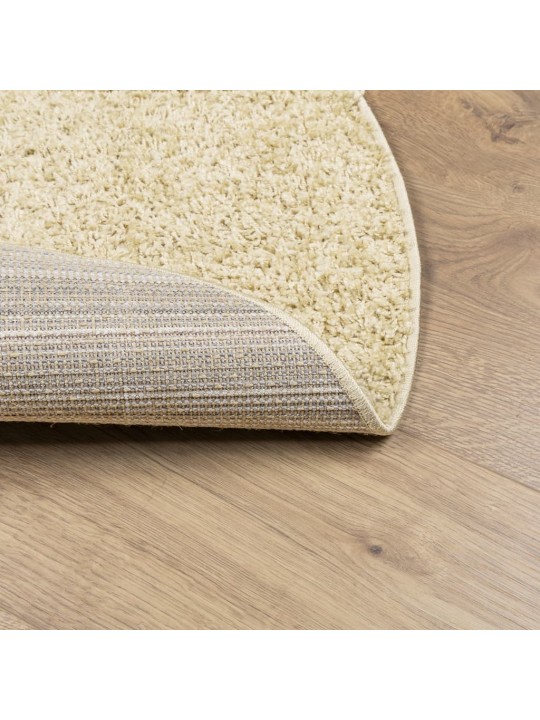 Paklājs pamplona, ø 80 cm, shaggy, moderns, zelta