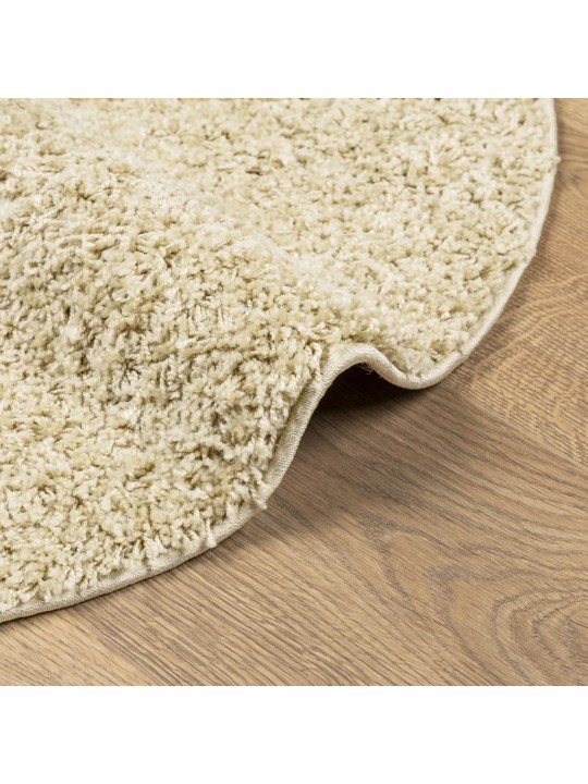 Paklājs pamplona, ø 80 cm, shaggy, moderns, zelta