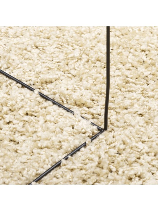 Paklājs pamplona, ø 160 cm, shaggy, moderns, zelta