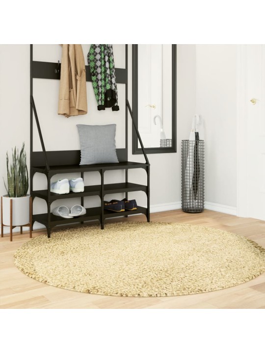 Paklājs pamplona, ø 160 cm, shaggy, moderns, zelta