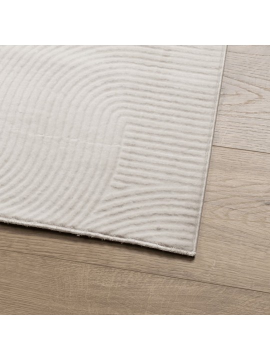 Paklājs iza, īsa spalva, skandināvu stils, bēšs, 160x230 cm