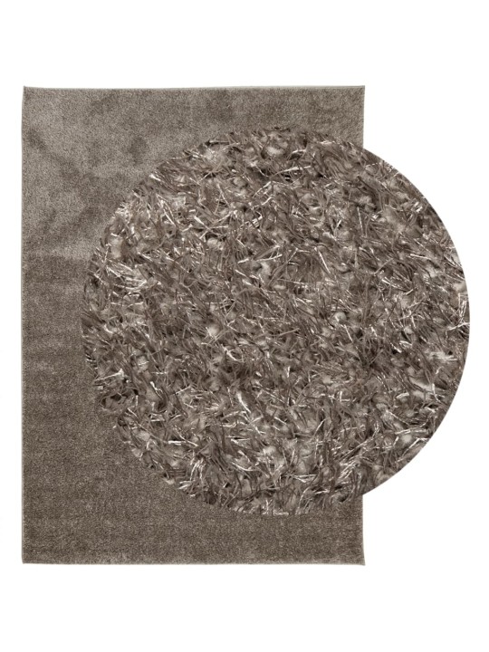 Paklājs istan, gara spalva, spīdīgi pelēks, 240x340 cm