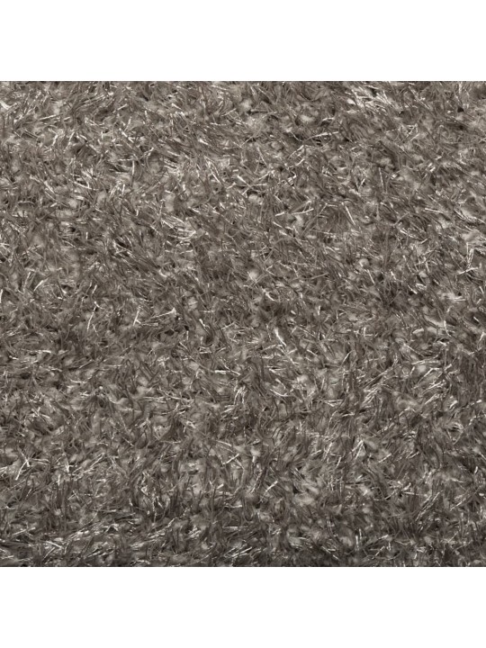 Paklājs istan, gara spalva, spīdīgi pelēks, 240x340 cm