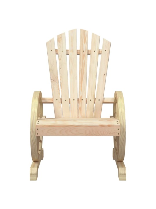 Dārza adirondack stila krēsli, 4 gab., egles masīvkoks