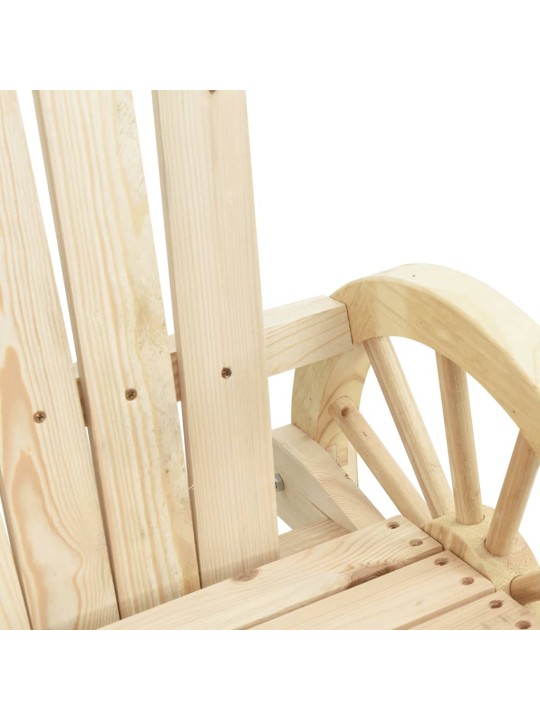 Dārza adirondack stila krēsli, 4 gab., egles masīvkoks