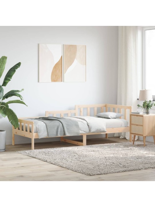 Gulta bez matrača, 80x200 cm, priedes masīvkoks