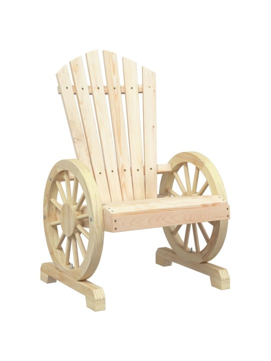 Dārza adirondack stila krēsli, 2 gab., egles masīvkoks