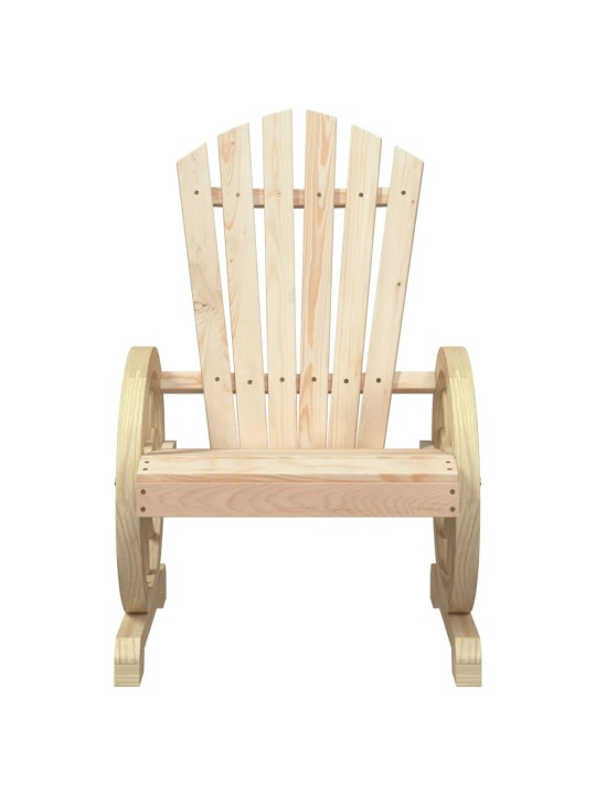Dārza adirondack stila krēsli, 2 gab., egles masīvkoks