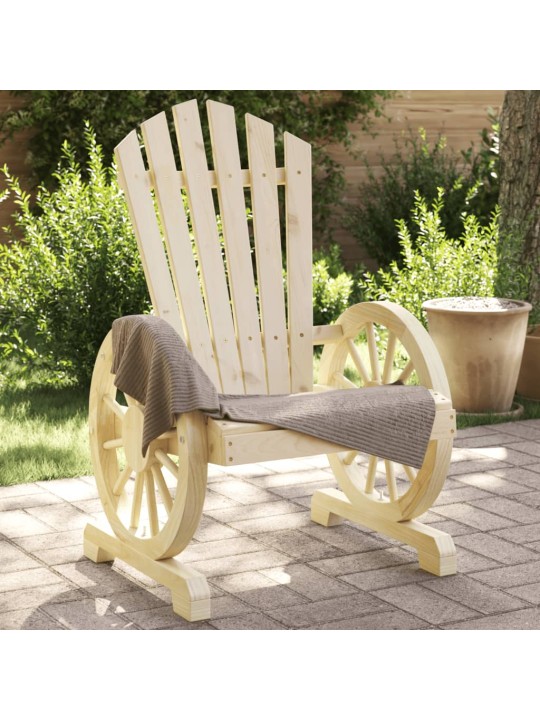 Dārza adirondack stila krēsli, 2 gab., egles masīvkoks