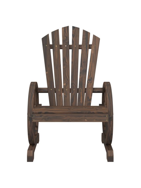 Dārza adirondack stila krēsli, 2 gab., egles masīvkoks