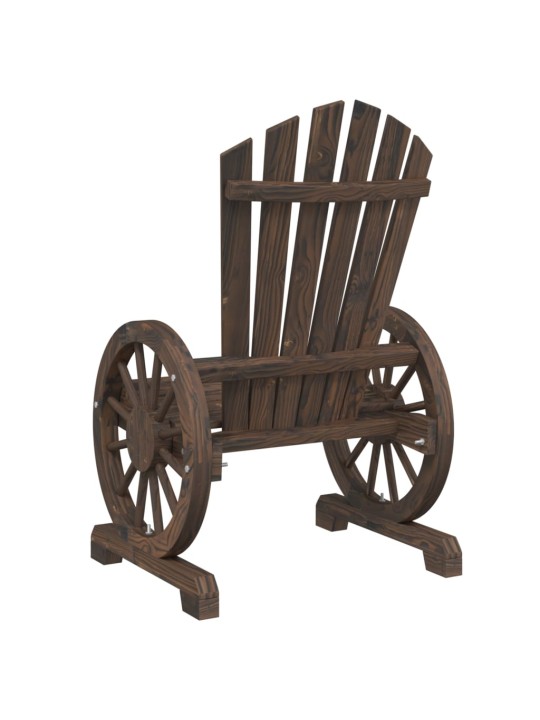 Dārza adirondack stila krēsli, 2 gab., egles masīvkoks