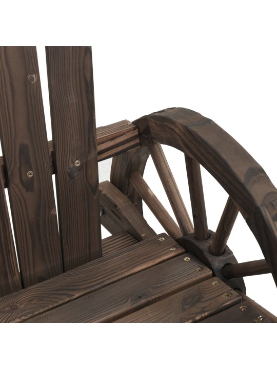 Dārza adirondack stila krēsli, 2 gab., egles masīvkoks