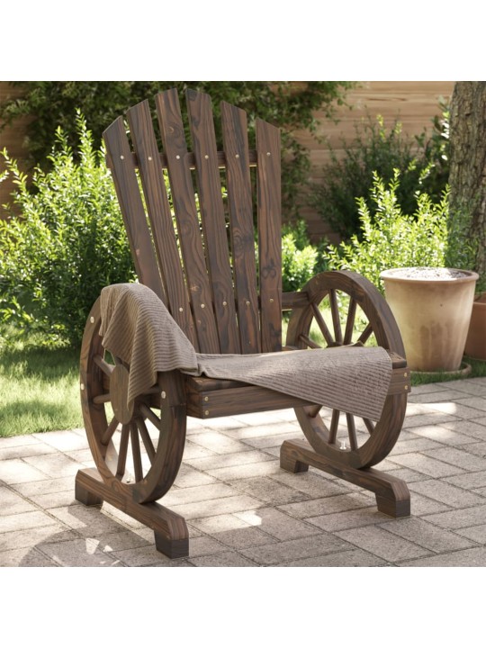 Dārza adirondack stila krēsli, 2 gab., egles masīvkoks