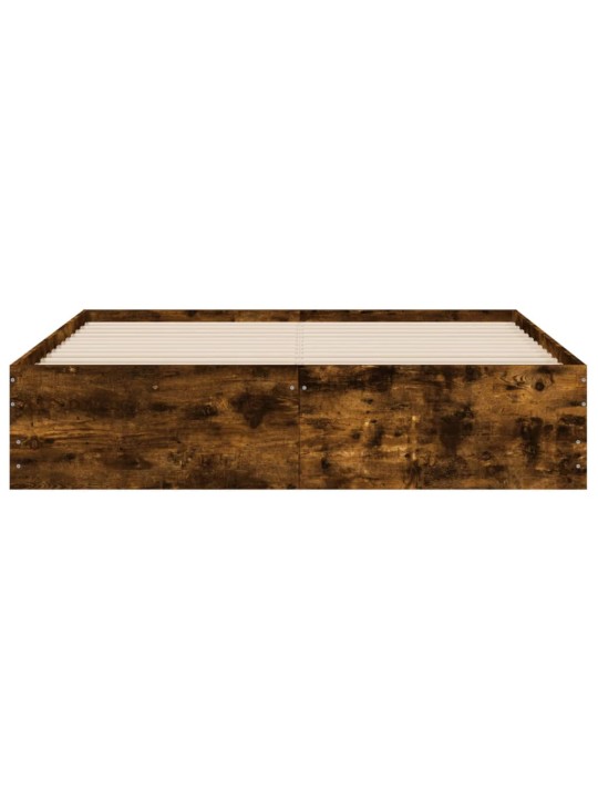 Gultas rāmis ar atvilktnēm, ozola, 140x200cm, inženierijas koks
