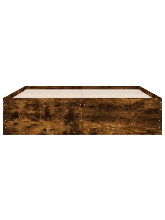 Gultas rāmis ar atvilktnēm, ozola, 120x200cm, inženierijas koks
