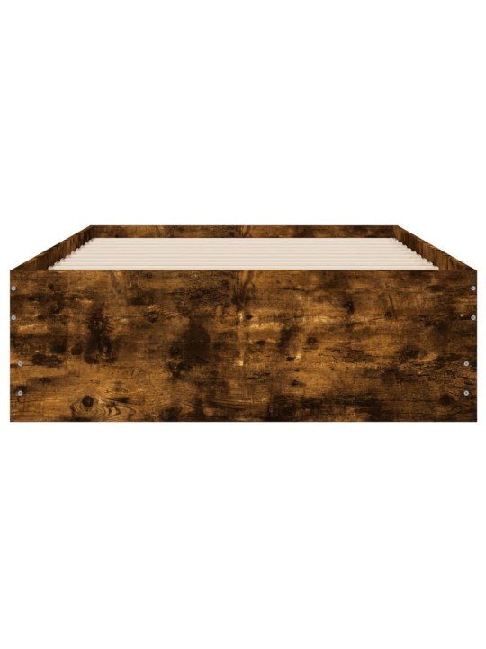 Gultas rāmis ar atvilktnēm, ozola, 90x200 cm, inženierijas koks