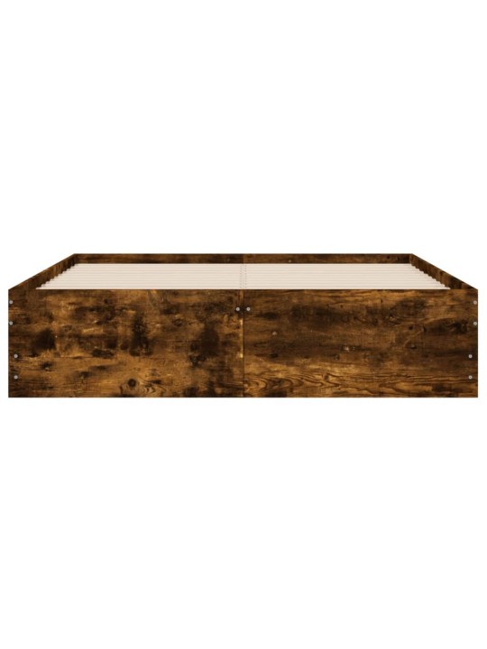 Gultas rāmis ar atvilktnēm, ozola, 120x190cm, inženierijas koks