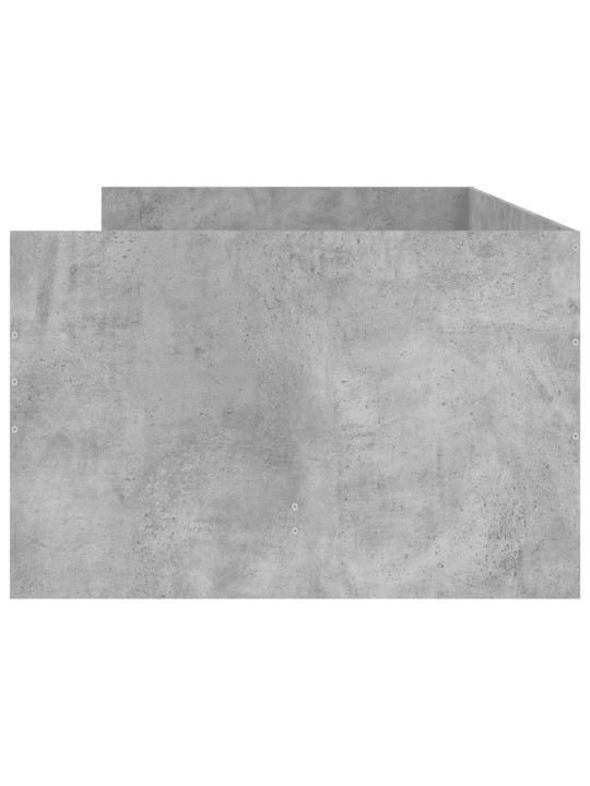 Gultas rāmis ar atvilktnēm, betona pelēks, 100x200 cm