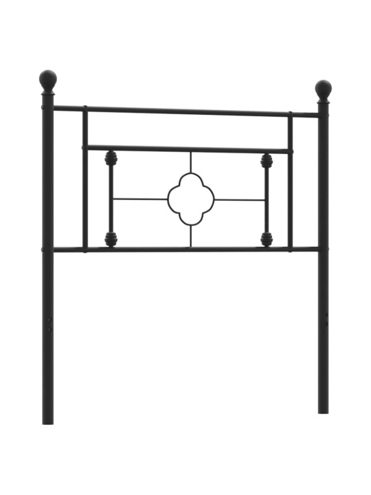 Gultas galvgalis, metāls, melns, 100 cm