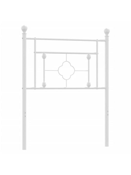 Gultas galvgalis, metāls, balts, 80 cm
