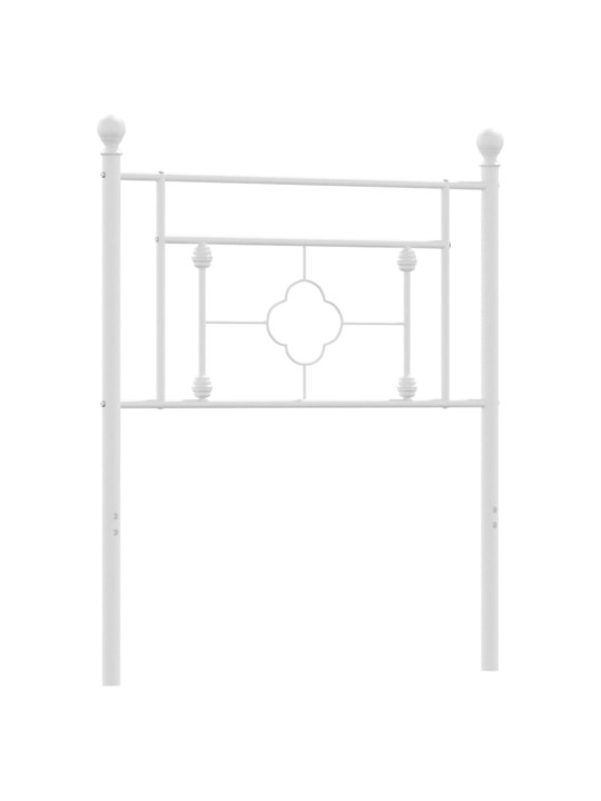 Gultas galvgalis, metāls, balts, 80 cm