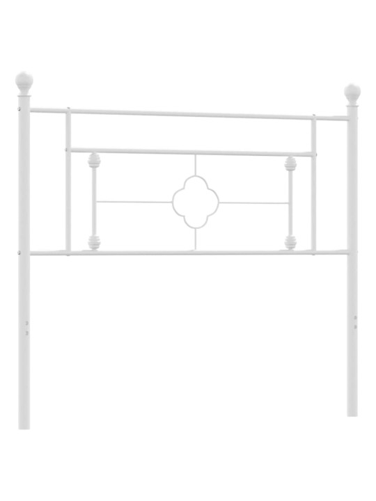 Gultas galvgalis, balts, 107 cm