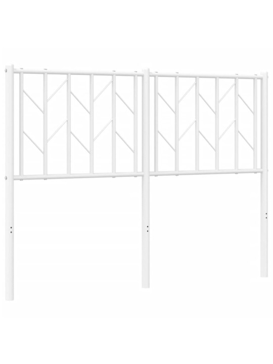 Gultas galvgalis, balts, 120 cm