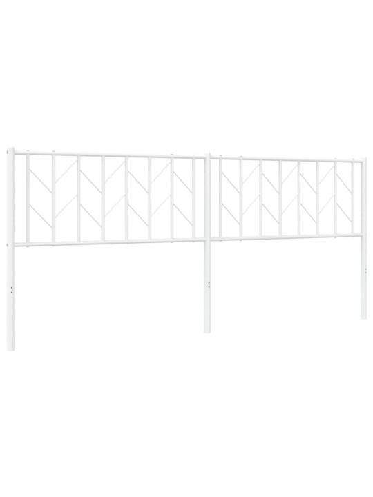 Gultas galvgalis, balts, 200 cm