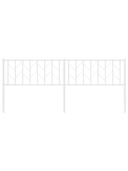 Gultas galvgalis, balts, 200 cm