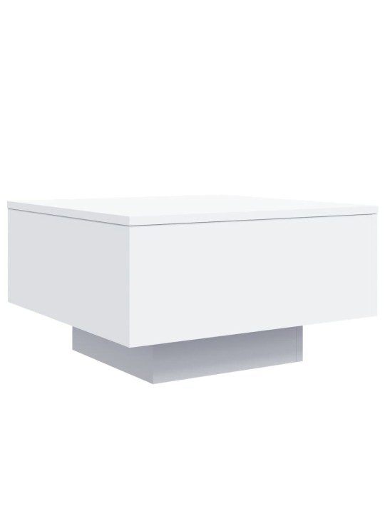 Kafijas galdiņš ar led, balts, 55x55x31 cm
