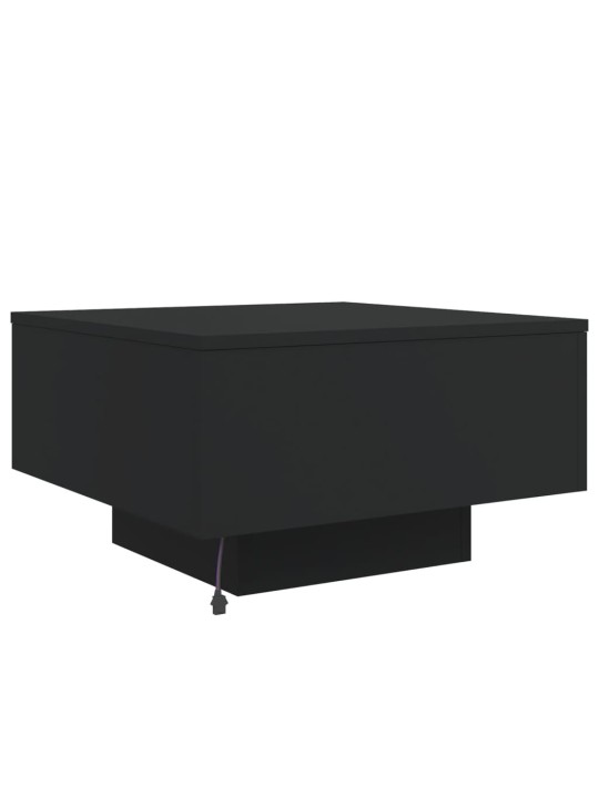 Kafijas galdiņš ar led, melns, 55x55x31 cm