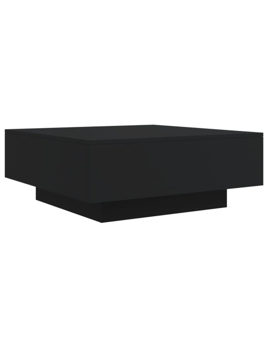 Kafijas galdiņš ar led, melns, 80x80x31 cm
