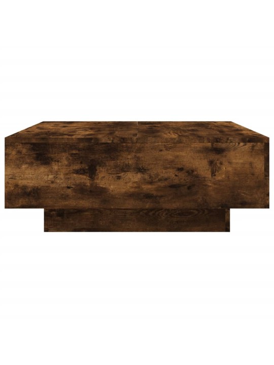 Kafijas galdiņš ar led, ozolkoka, 80x80x31 cm