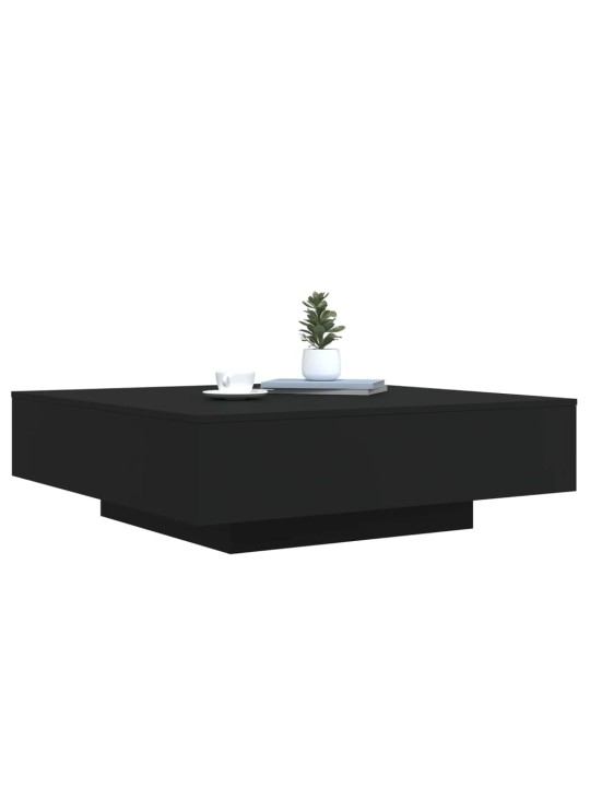 Kafijas galdiņš ar led, melns, 100x100x31 cm