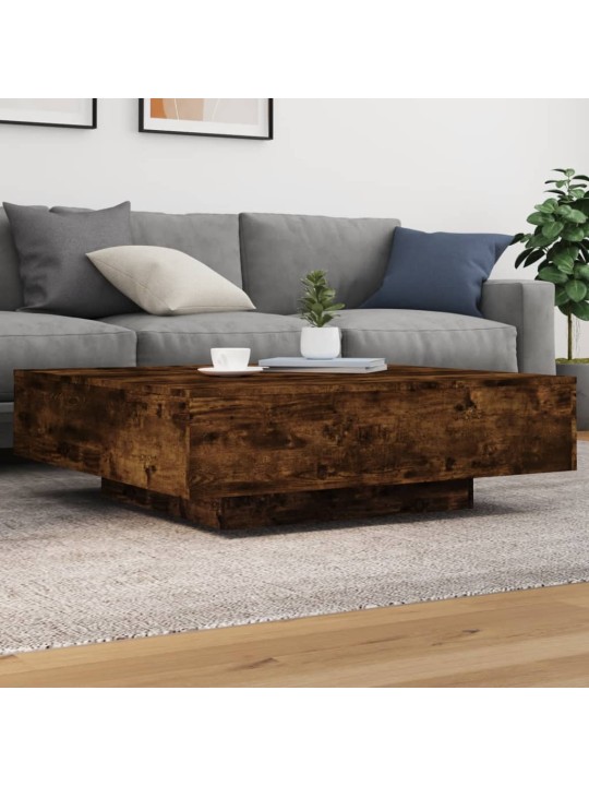 Kafijas galdiņš ar led, ozolkoka, 100x100x31 cm