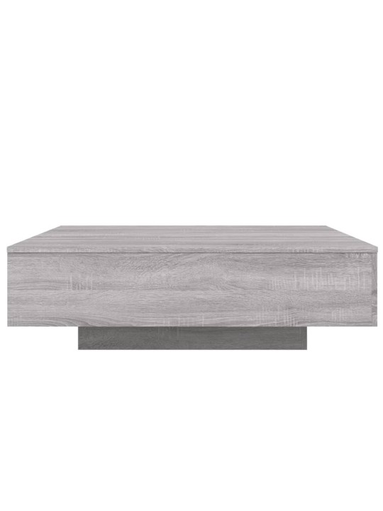 Kafijas galdiņš ar led, pelēka ozolkoka krāsa, 100x100x31 cm