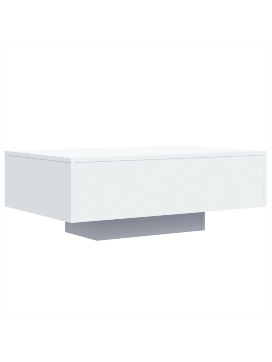 Kafijas galdiņš ar led, balts, 85x55x31 cm