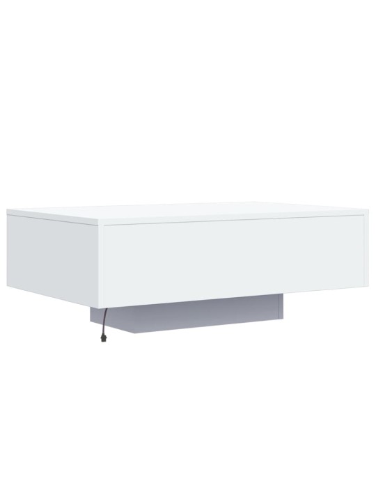 Kafijas galdiņš ar led, balts, 85x55x31 cm