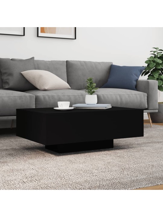 Kafijas galdiņš ar led, melns, 85x55x31 cm